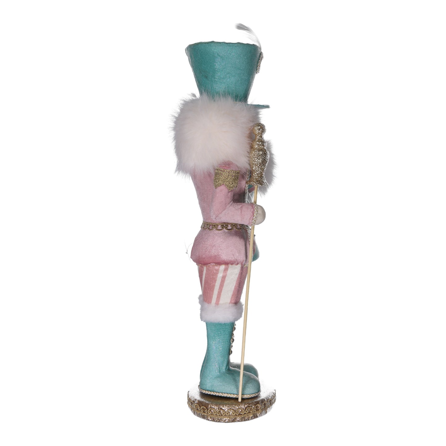 Pastel Pink & Blue Nutcracker Soldier Figurine – Christmas Decoration