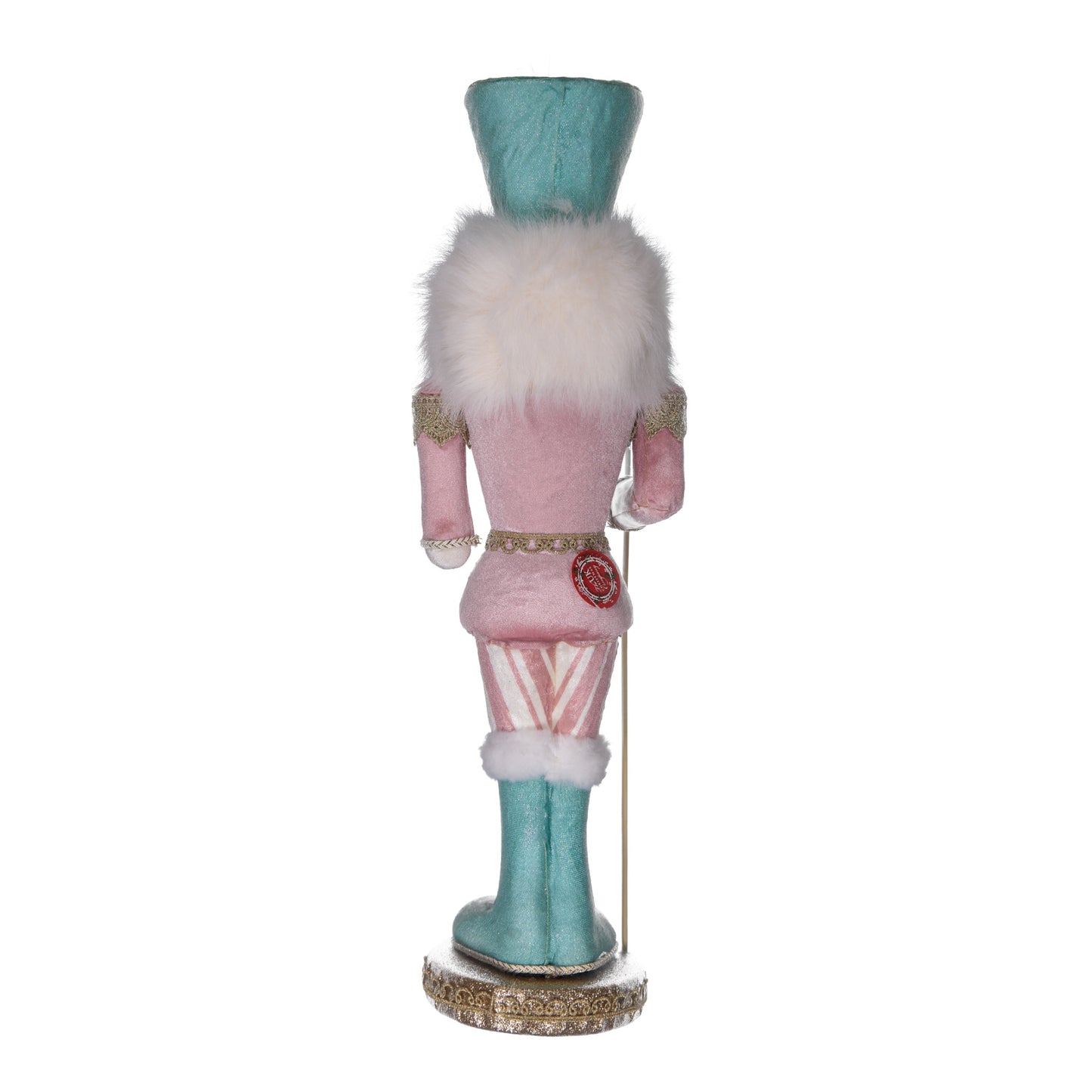 Pastel Pink & Blue Nutcracker Soldier Figurine – Christmas Decoration