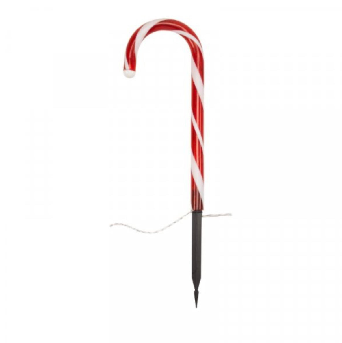 Candy Cane Pathway Lights – Set of 6 Red & White CandyCane Stakes for Outdoor Christmas Displays