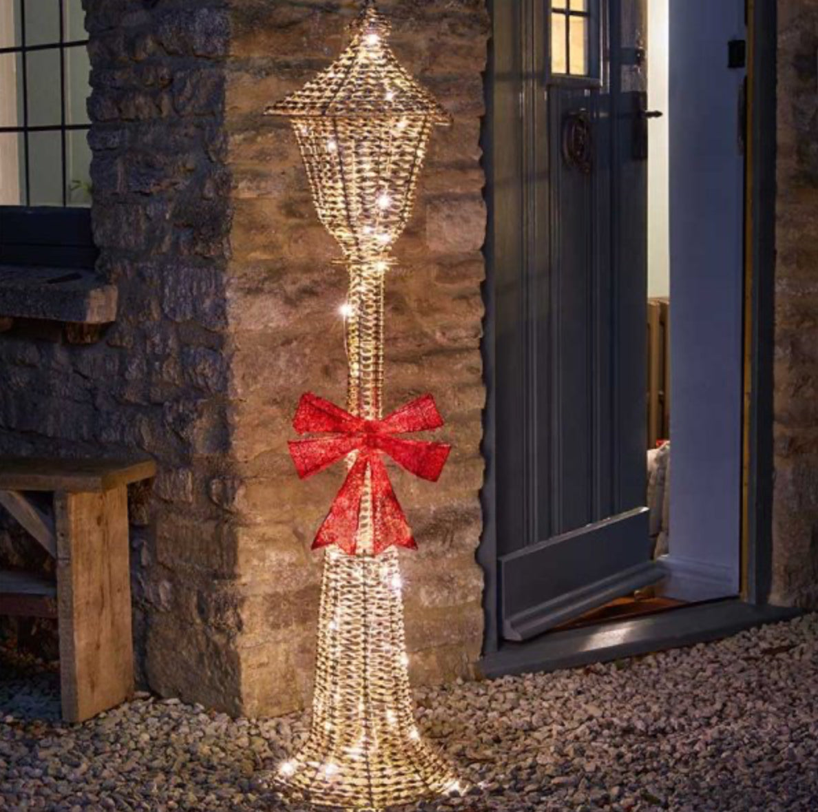 GlitterTwist Gold Lamp Post 150cm, LV