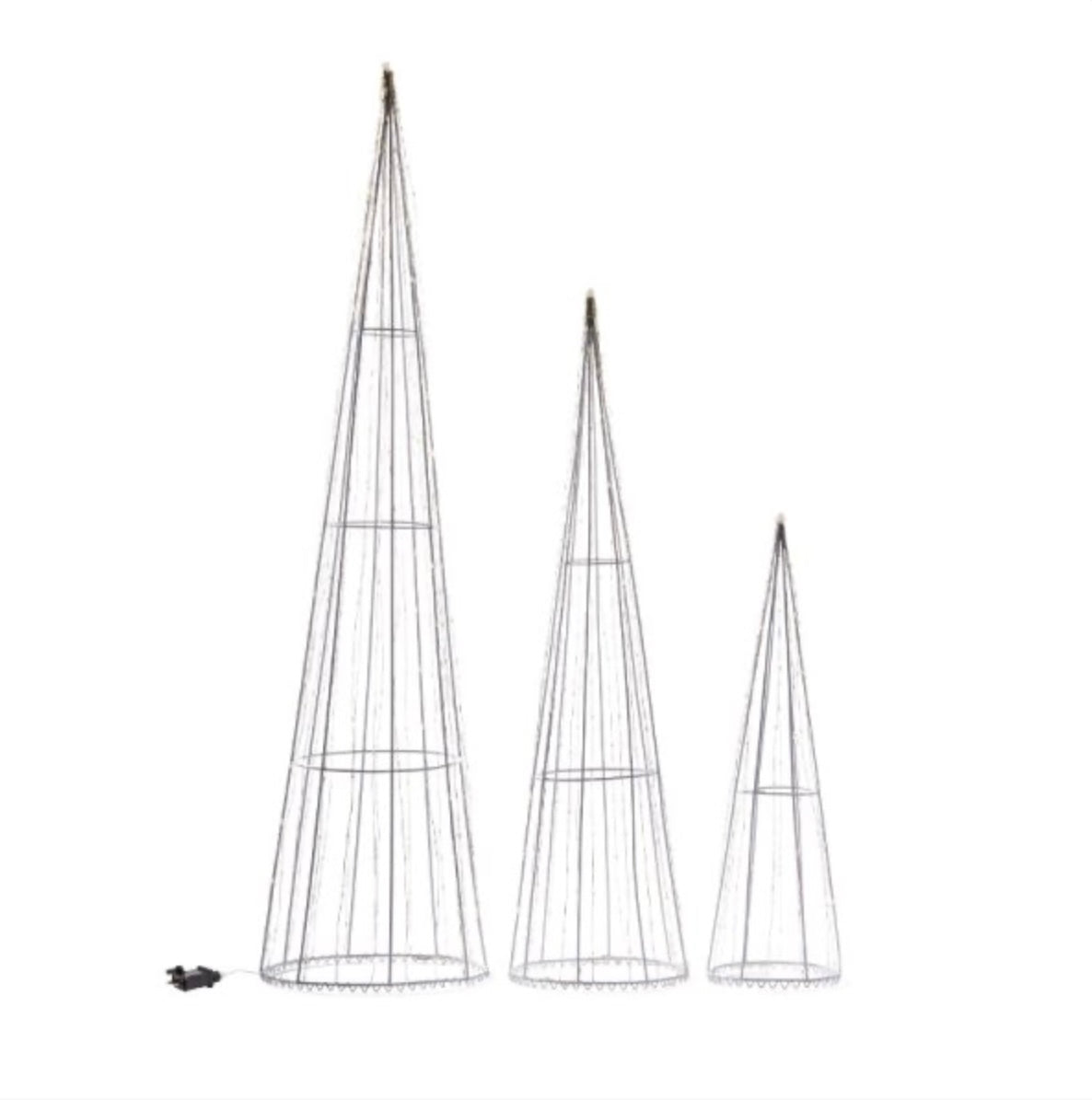 654 LED TreeCone Trio LV – Multi Coloured Christmas Light Display