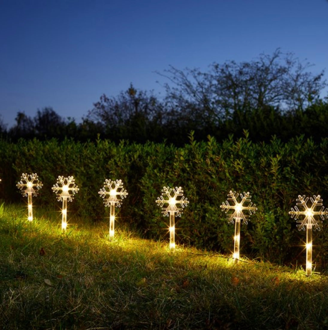 Christmas Snow Decor Stakes