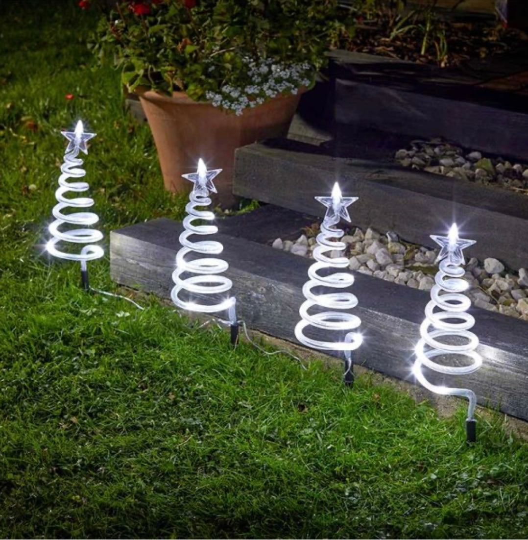 Christmas Tree Spriral Decor Stakes