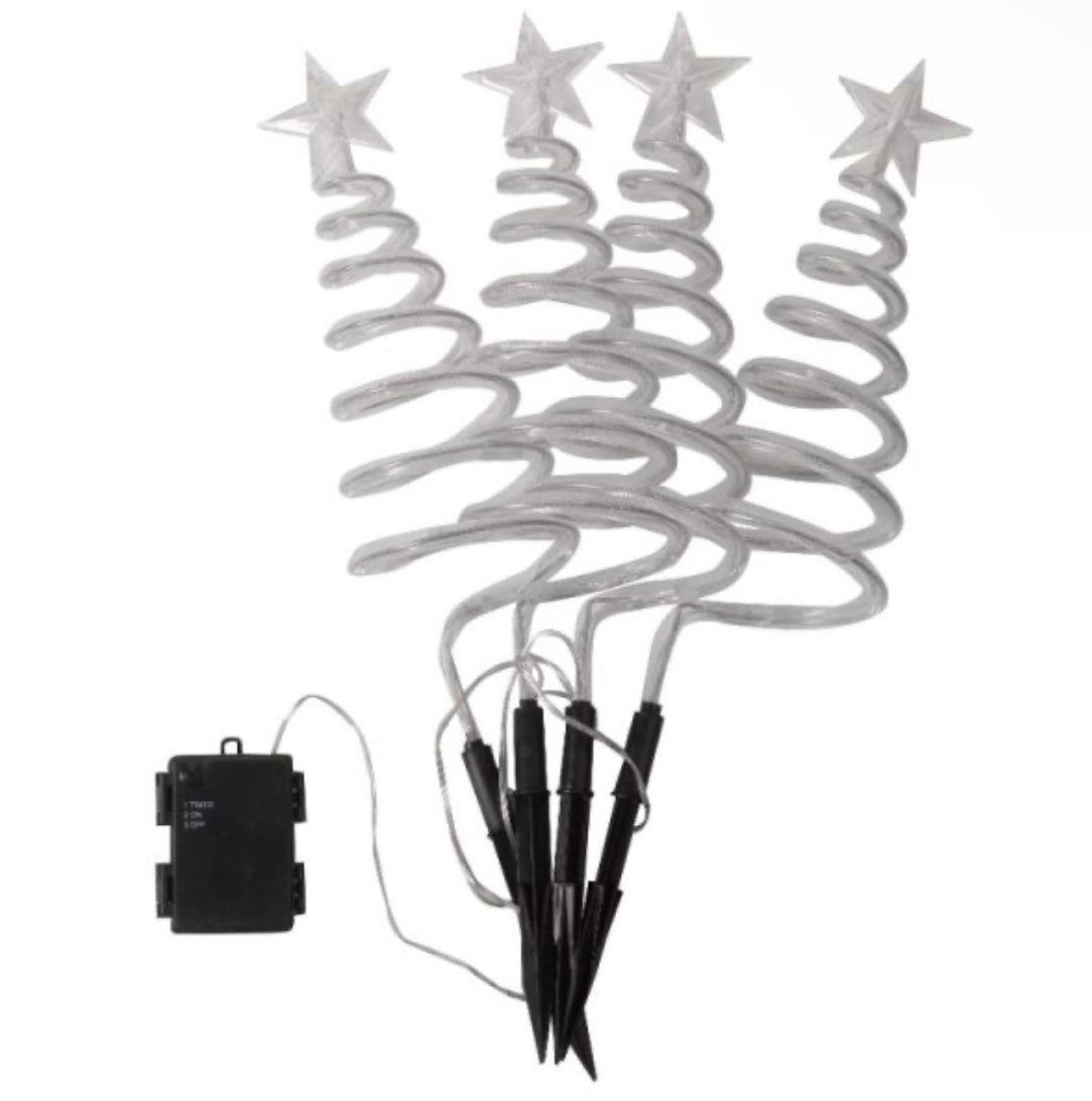 Christmas Tree Spriral Decor Stakes