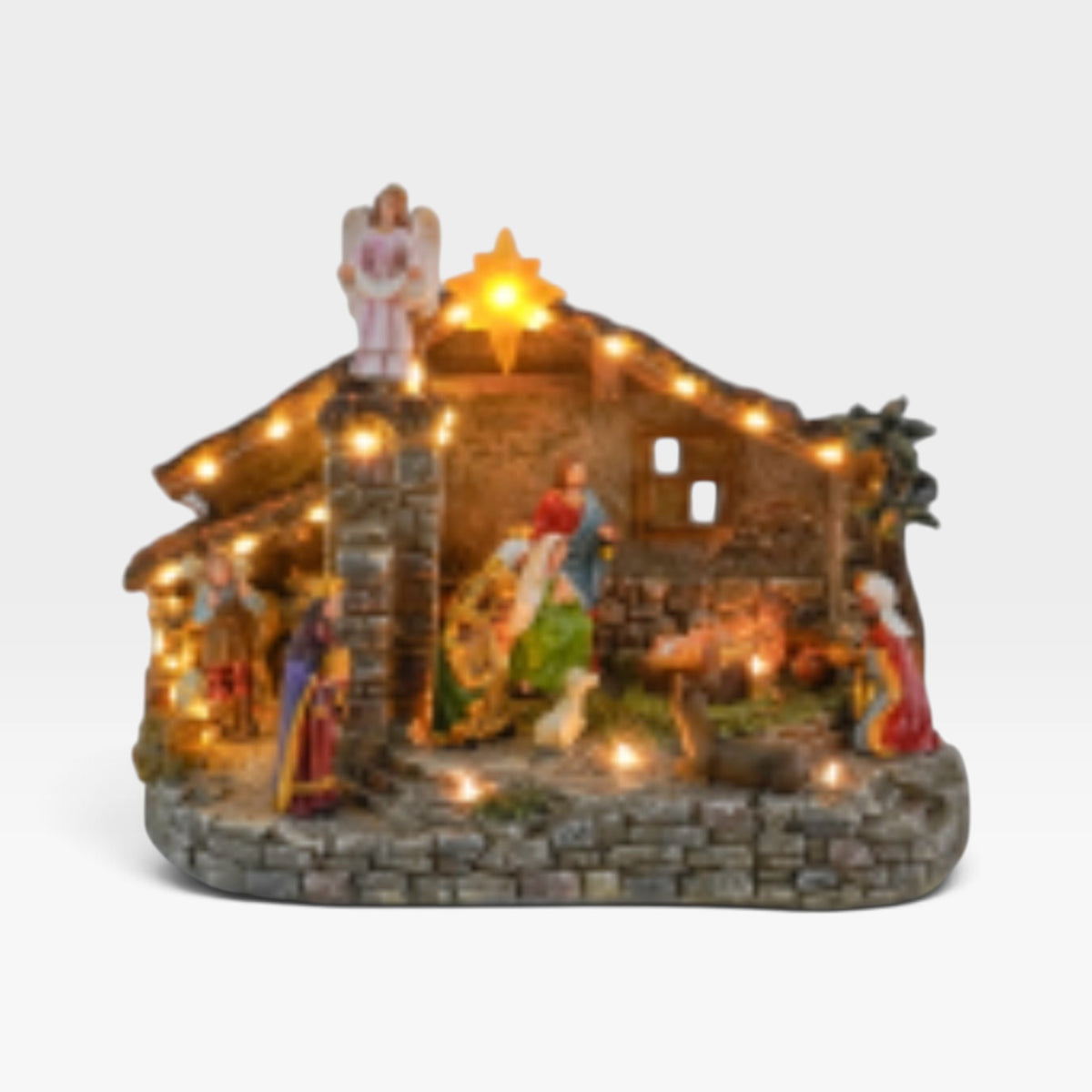 Light Up Traditional Christmas Nativity Scene Decoration