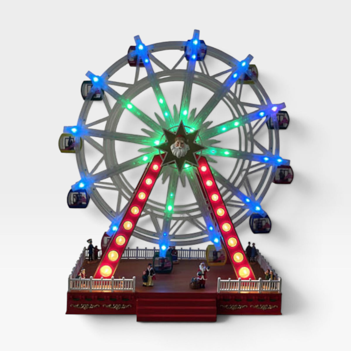 Giant Light Up Animated Christmas Ferris Wheel Decoration