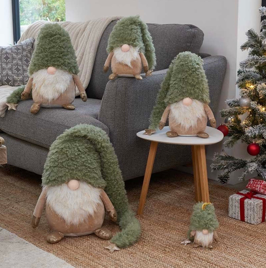 50cm Jumbo Super Soft Sage Green Christmas Gonk Decoration