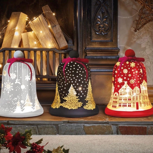 17.5cm White WonderBell Light Up Christmas Decoration