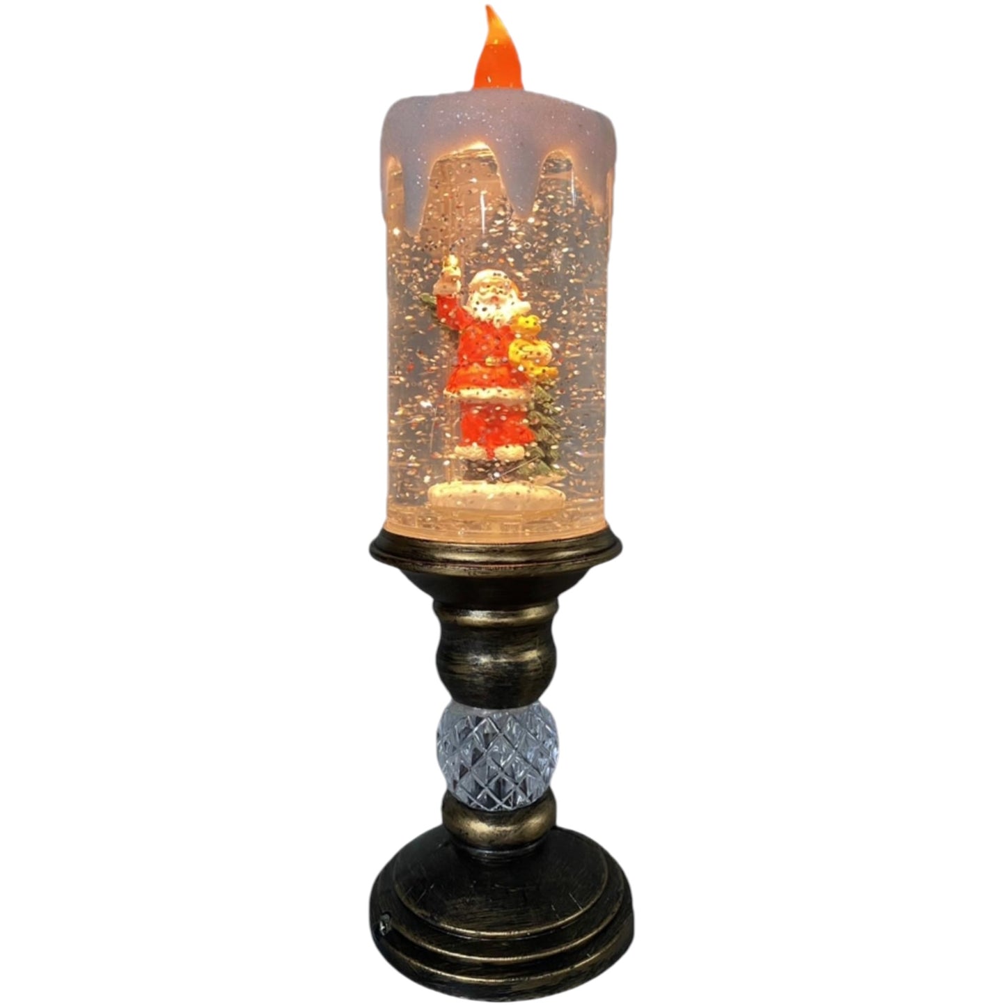 LED Santa Candle Water Lantern