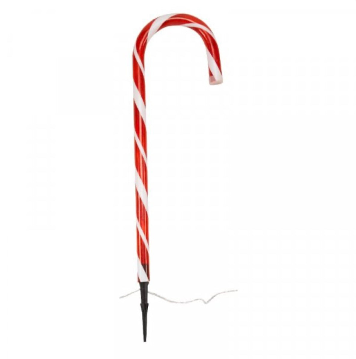 Large Candy Cane Pathway Lights – Set of 4 Oversized Red & White CandyCane Stakes for Outdoor Christmas Displays