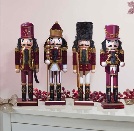 Nutcracker Burgundy Soldier