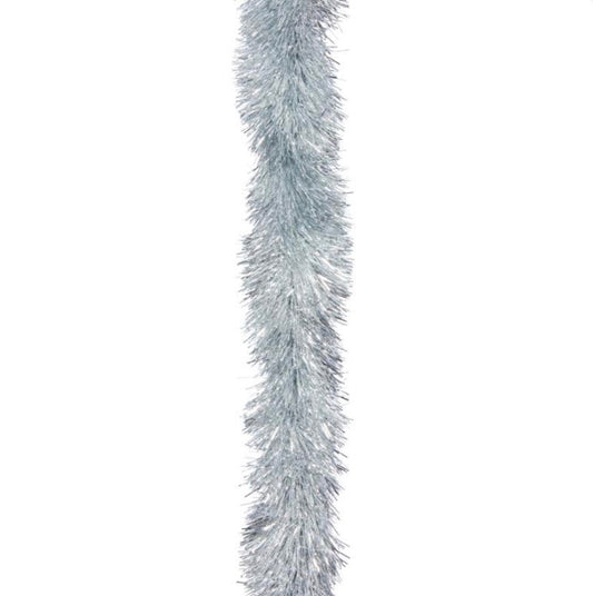 2m Silver Luxury Christmas Tinsel Garland – 15cm Thick
