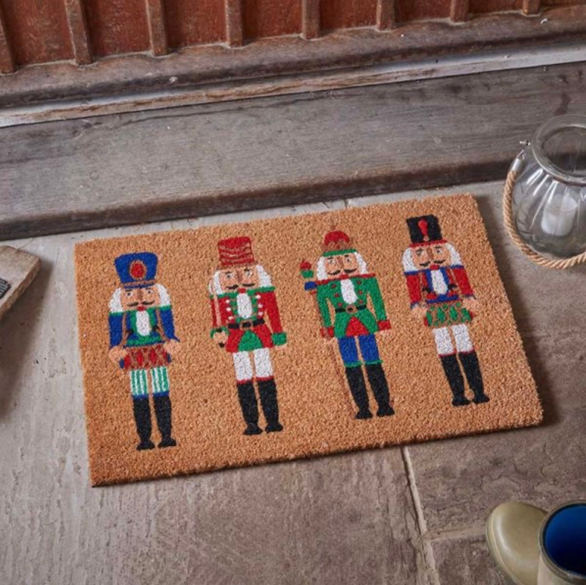 Nutcrackers! Decoir Mat – 40x60cm Festive Coir Doormat