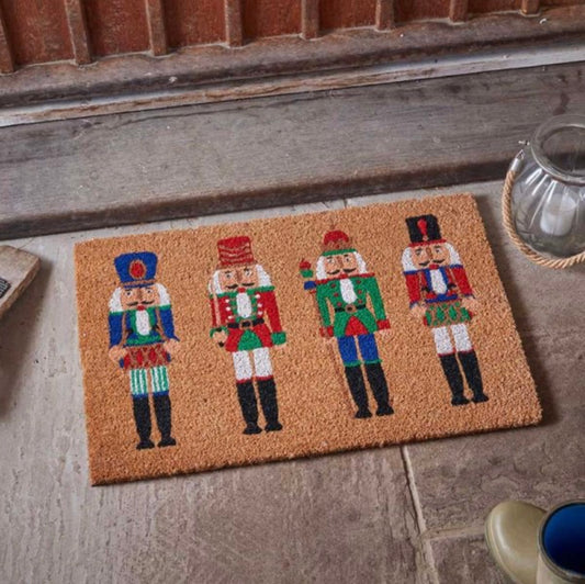 Nutcrackers! Decoir Mat – 40x60cm Festive Coir Doormat