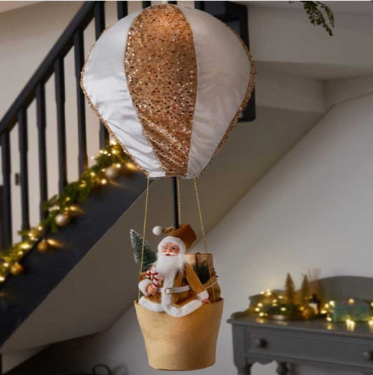 Santa's Gold Sequinned Balloon