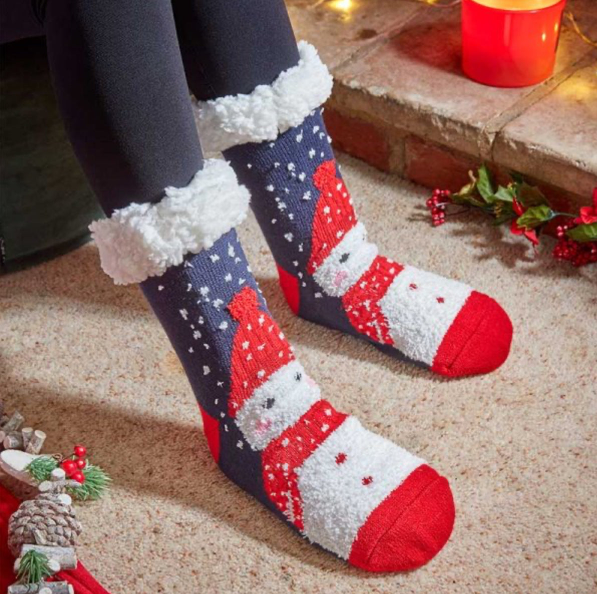 Frosty Slipper Socks