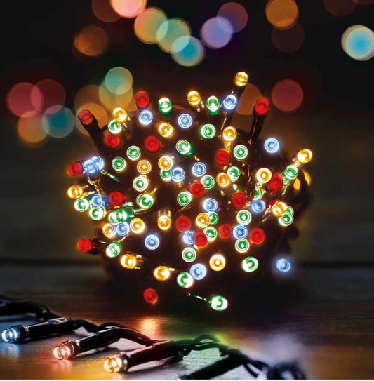 500 LED Multi Coloured Christmas String Lights – 50m