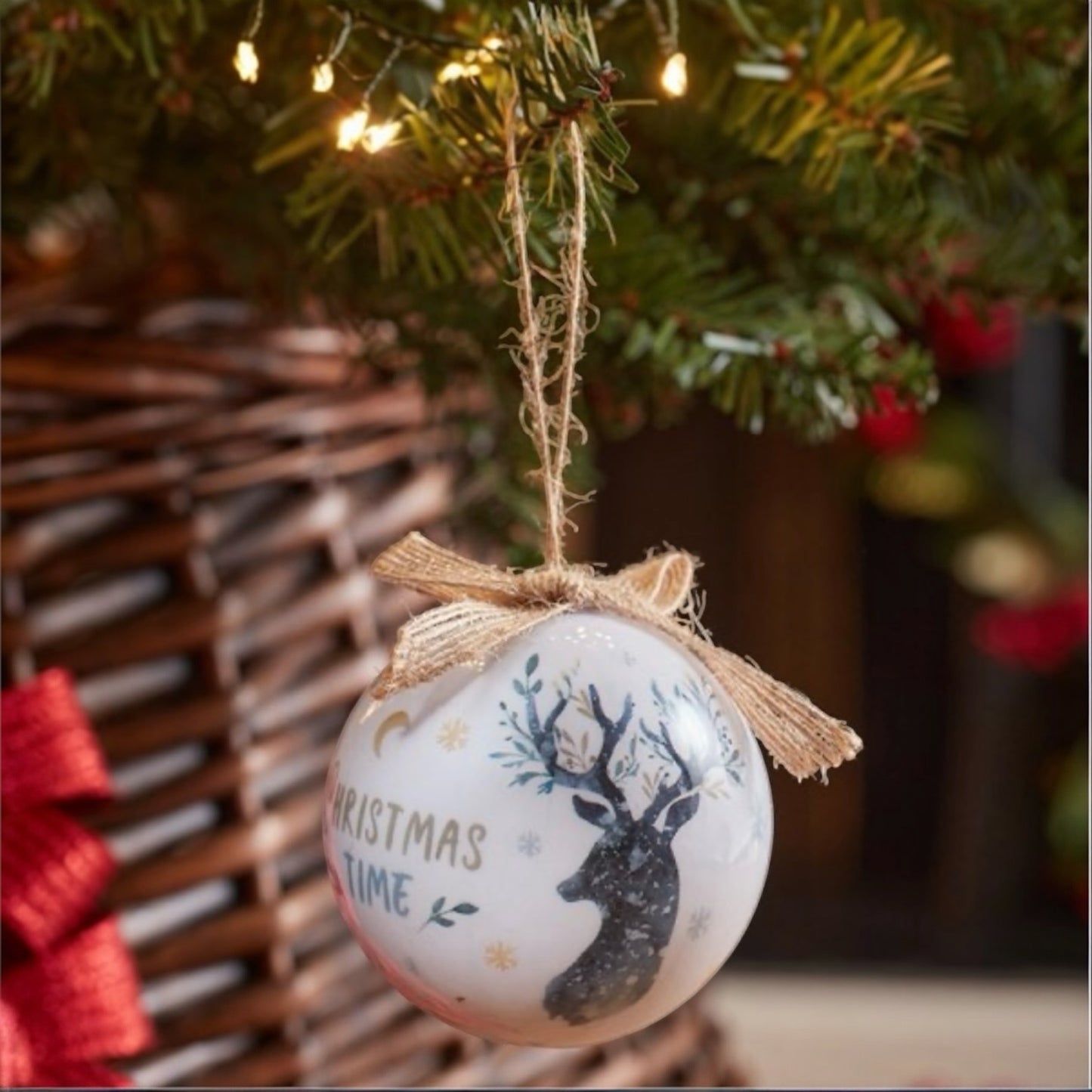 Christmas Vintage Stag Baubles