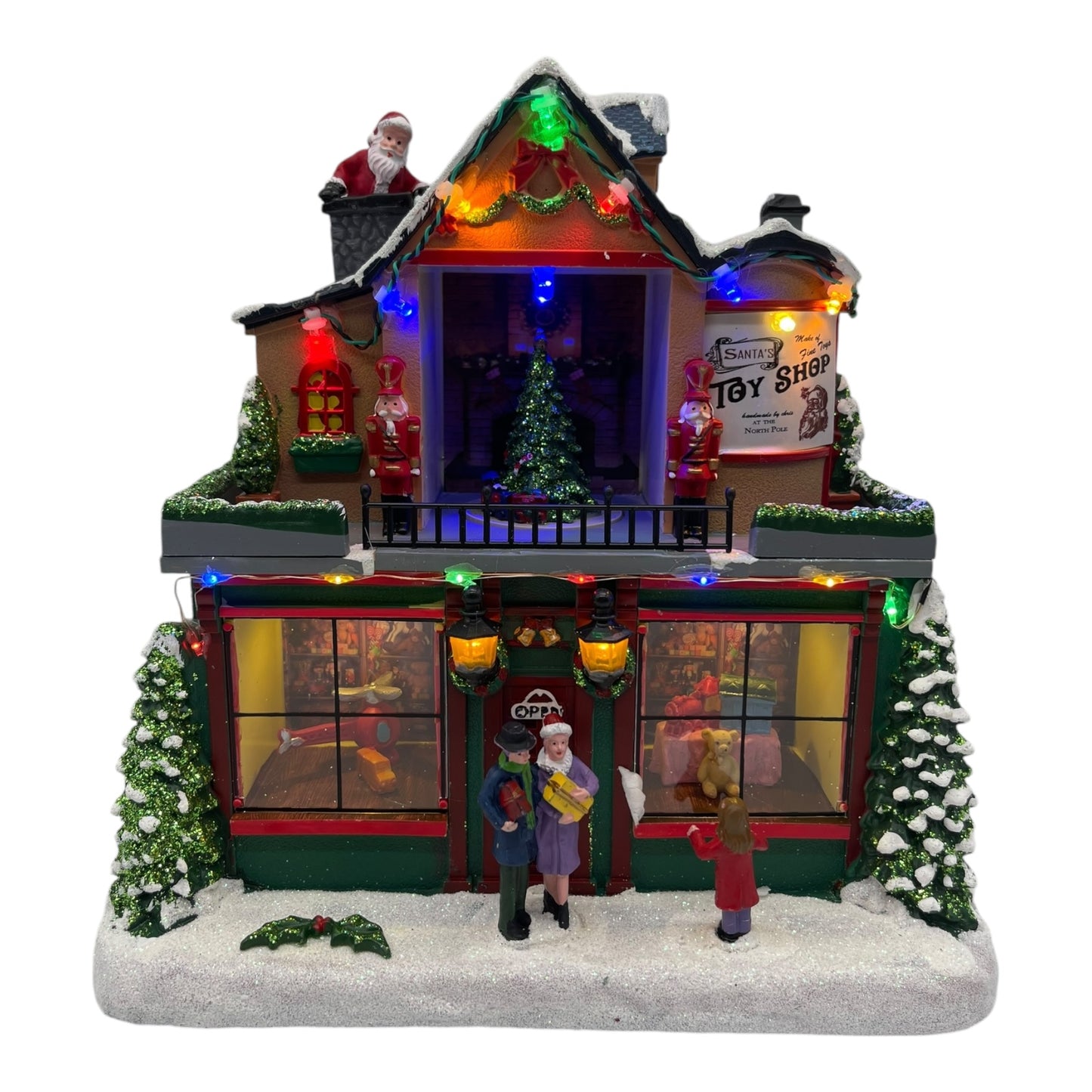 Christmas Village Toy Shop LED Moving & Musical