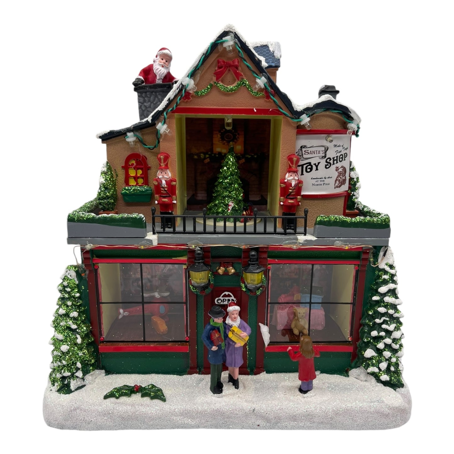 Christmas Village Toy Shop LED Moving & Musical