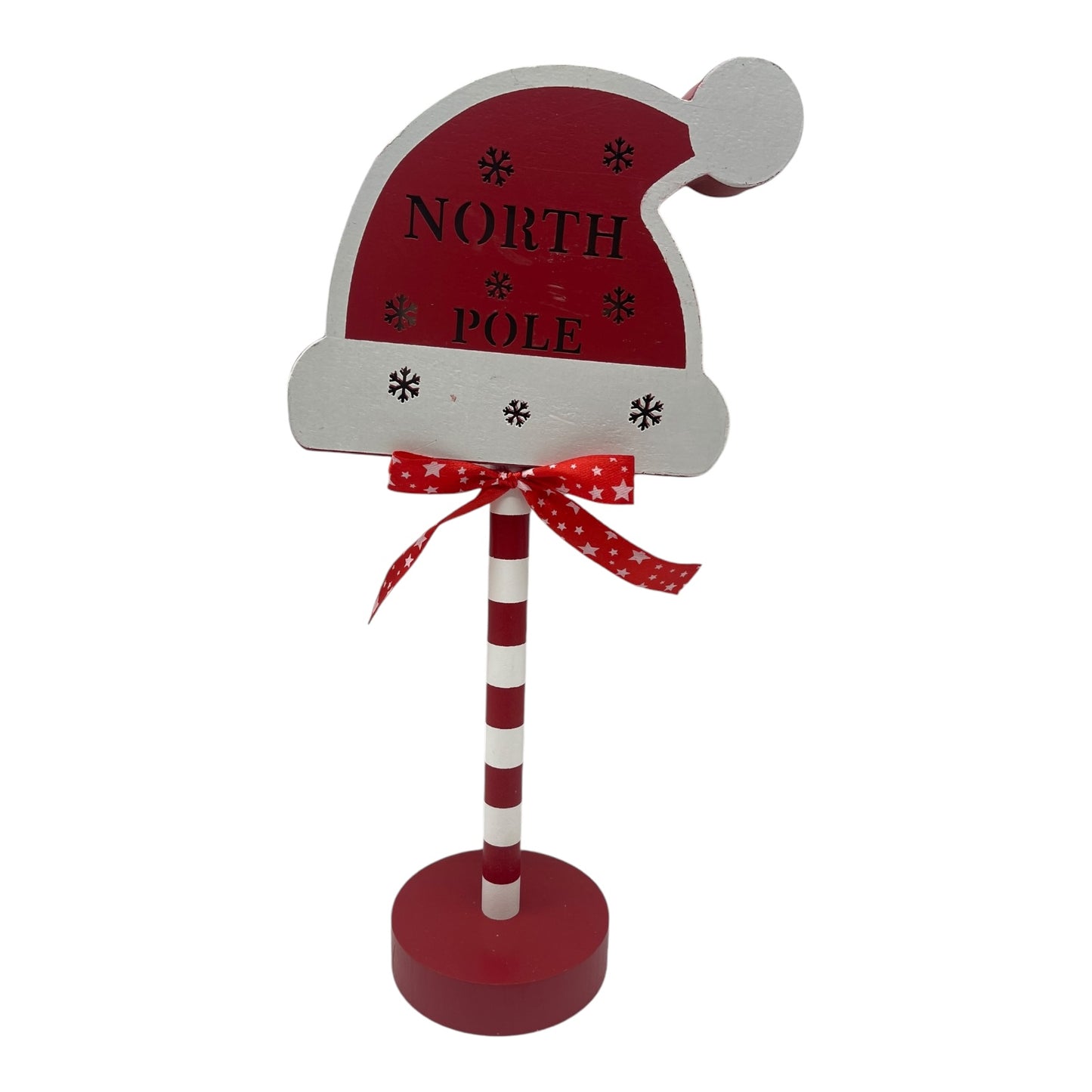 Christmas Wooden Light Up Sign hat (North Pole)