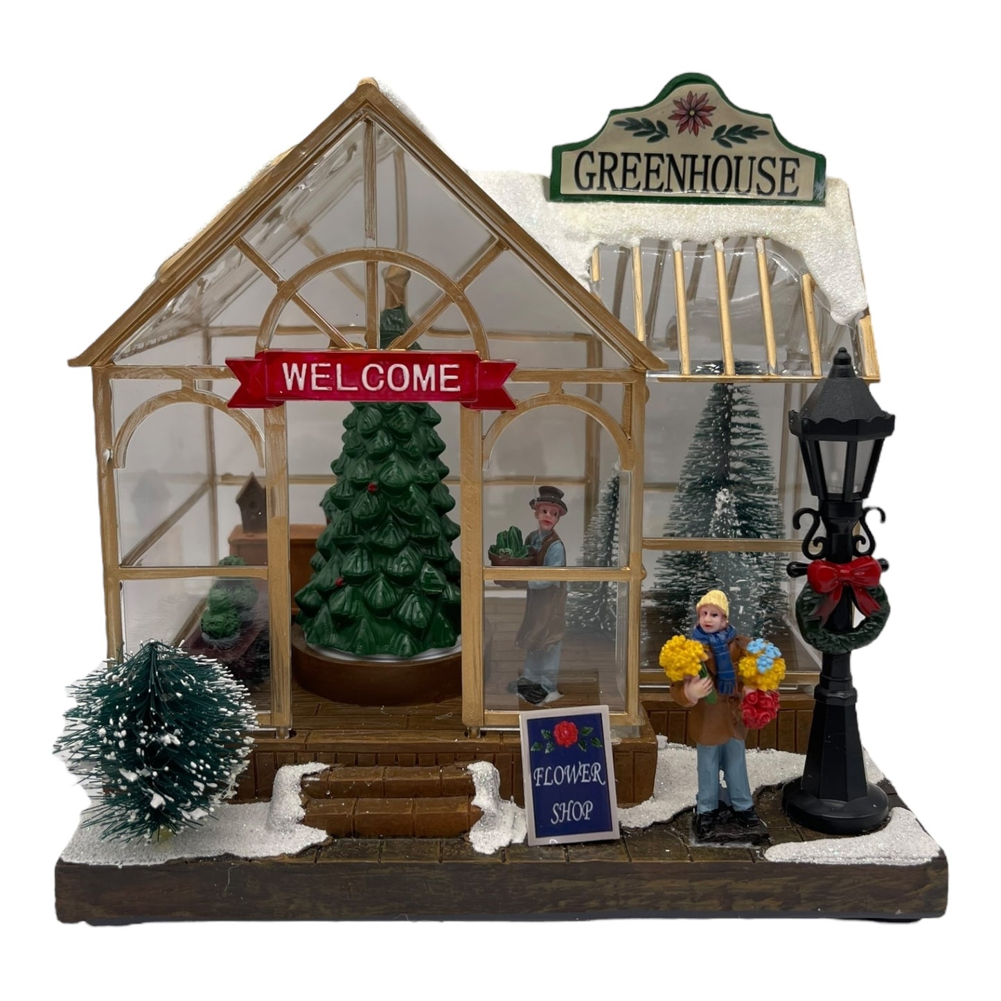 Christmas LED Green House With Music